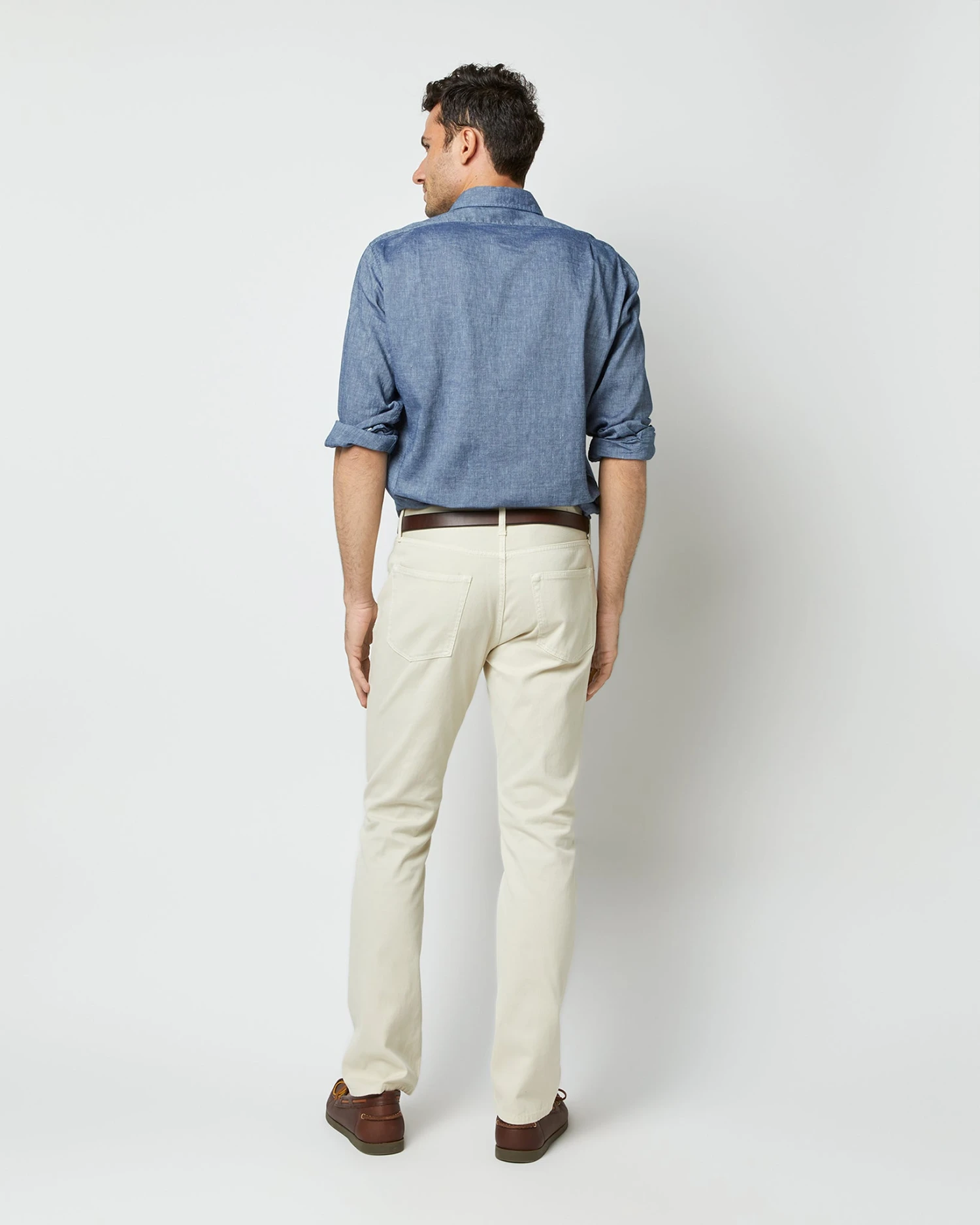 Slim Straight 5-Pocket Pant In Stone Bedford Cord 5 Slim Straight 5-Pocket Pant In Stone Bedford Cord - Image 5