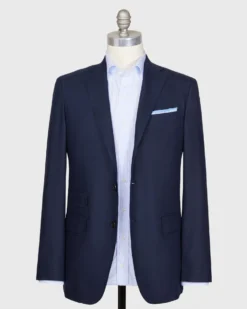 Virgil No. 3 Suit In Midnight Dupioni Silk Plainweave -fashion S63632 201