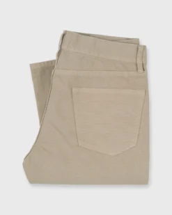 Slim Straight 5-Pocket Pant In Khaki Canvas