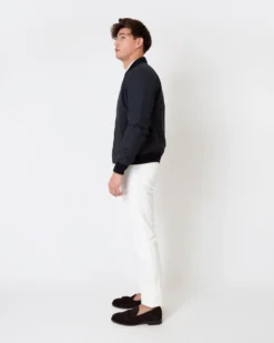 Bomber Jacket In Navy Dry Waxed Cotton 14 Bomber Jacket In Navy Dry Waxed Cotton -fashion S63695 6