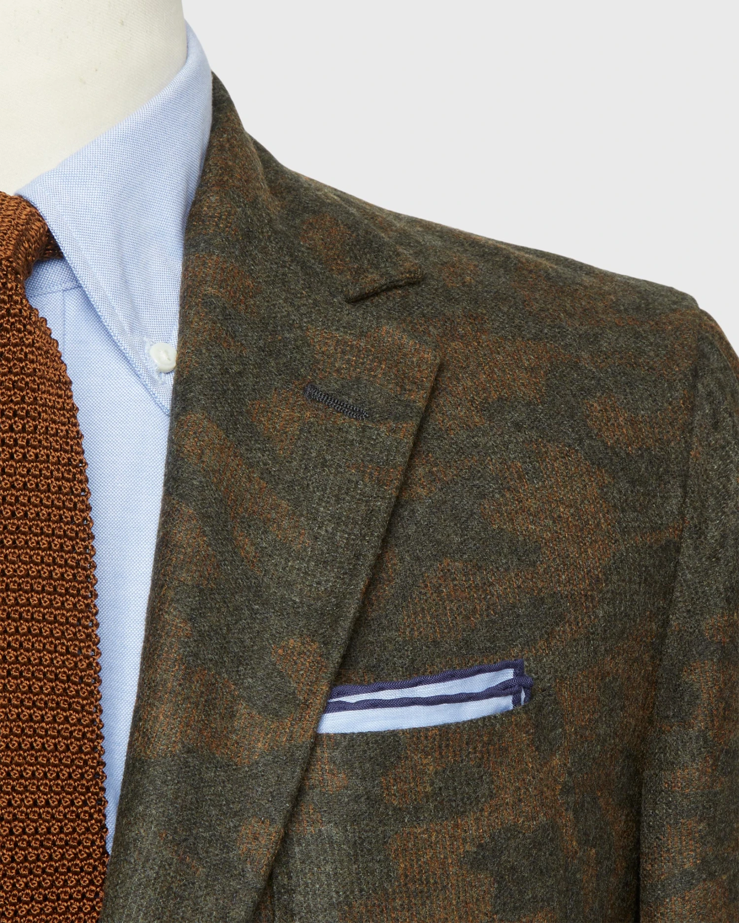 Butcher Jacket In Brown/Olive Camo Flannel 2 Butcher Jacket In Brown/Olive Camo Flannel - Image 2