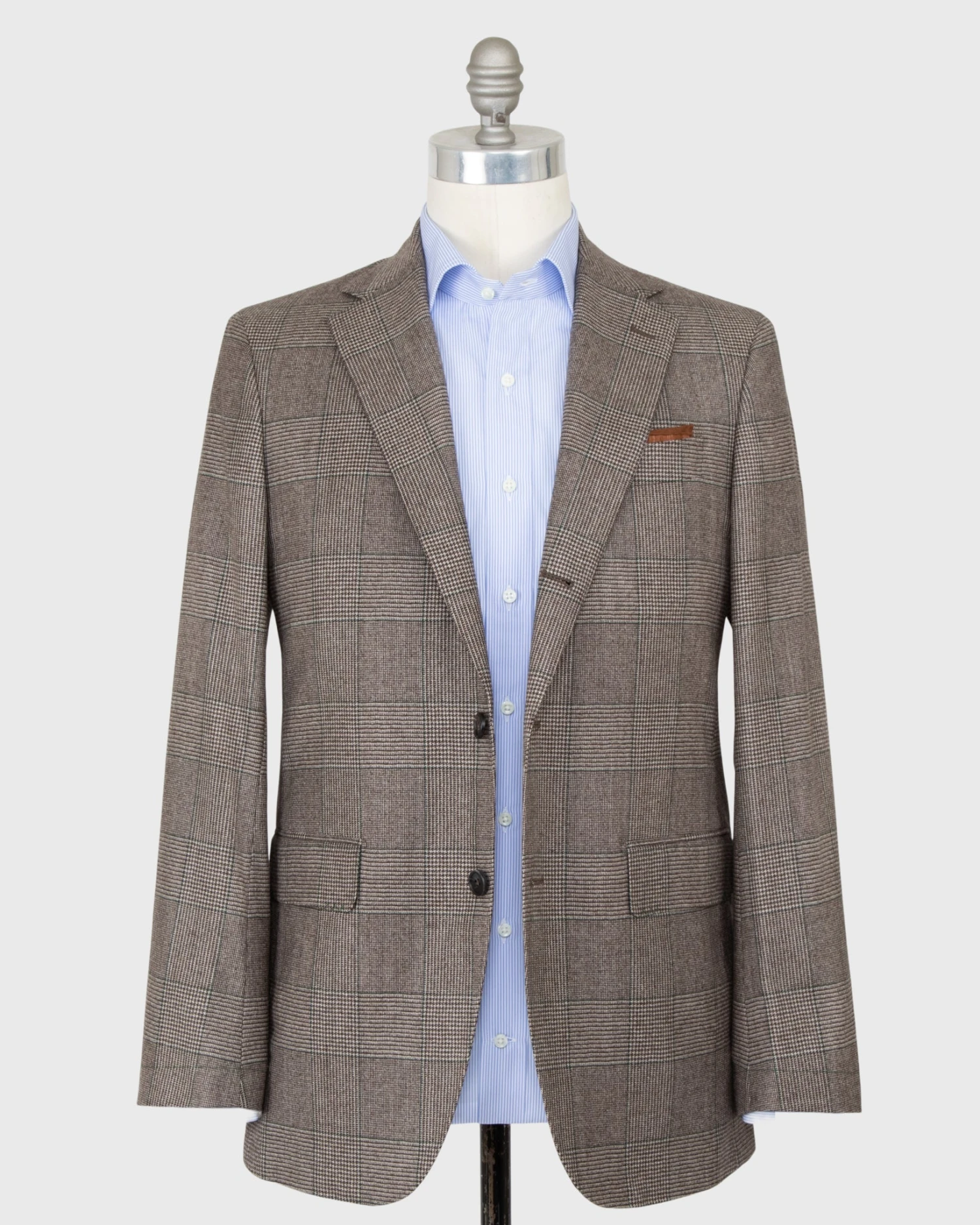 Virgil No. 2 Suit In Brown/Bone/Spruce Wool/Cashmere Flannel 2 Virgil No. 2 Suit In Brown/Bone/Spruce Wool/Cashmere Flannel - Image 2