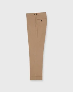 Side-Tab Dress Trouser In Camel Stretch Flannel