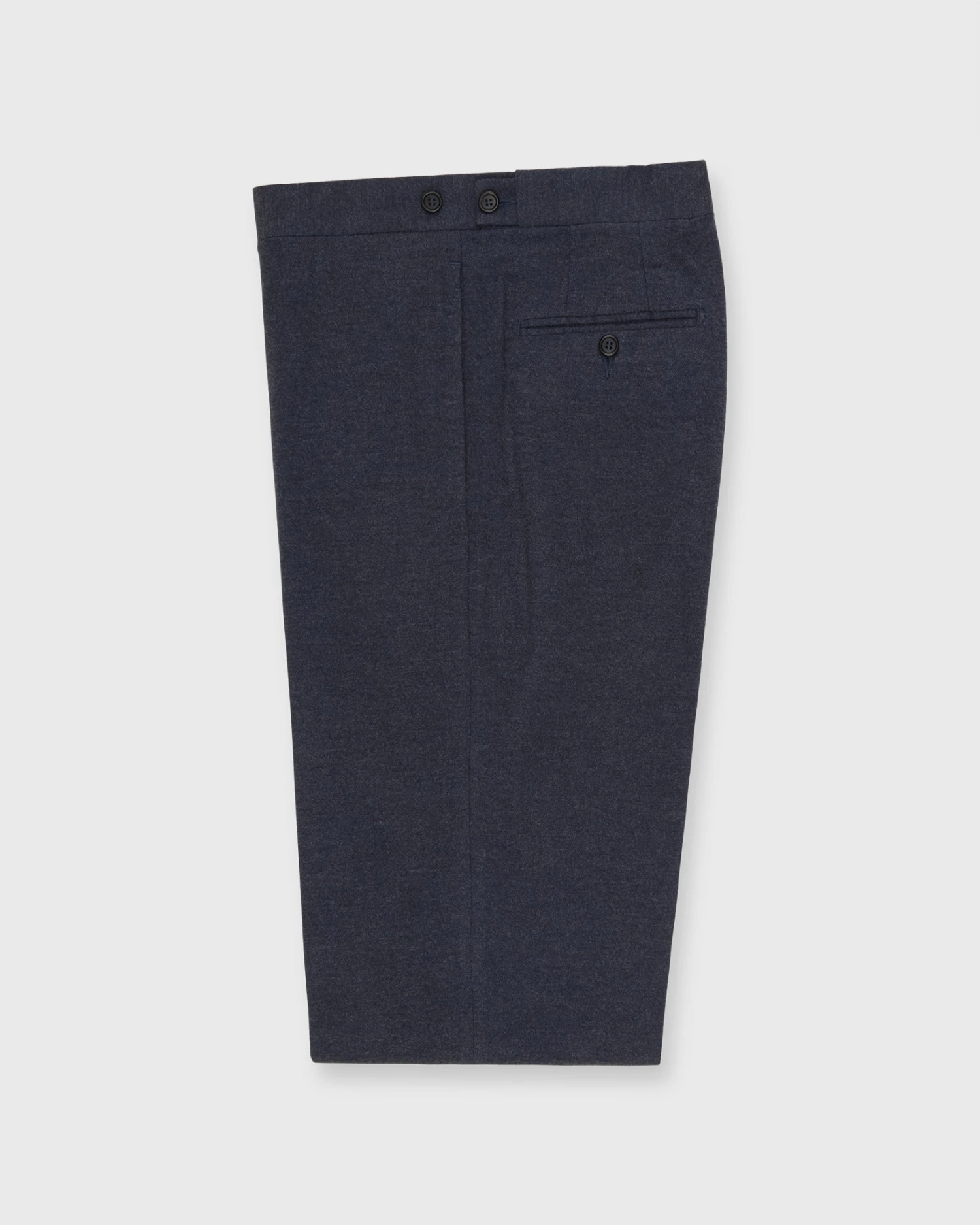 Side-Tab Dress Trouser In Char Blue Mix Stretch Flannel 2 Side-Tab Dress Trouser In Char Blue Mix Stretch Flannel - Image 2
