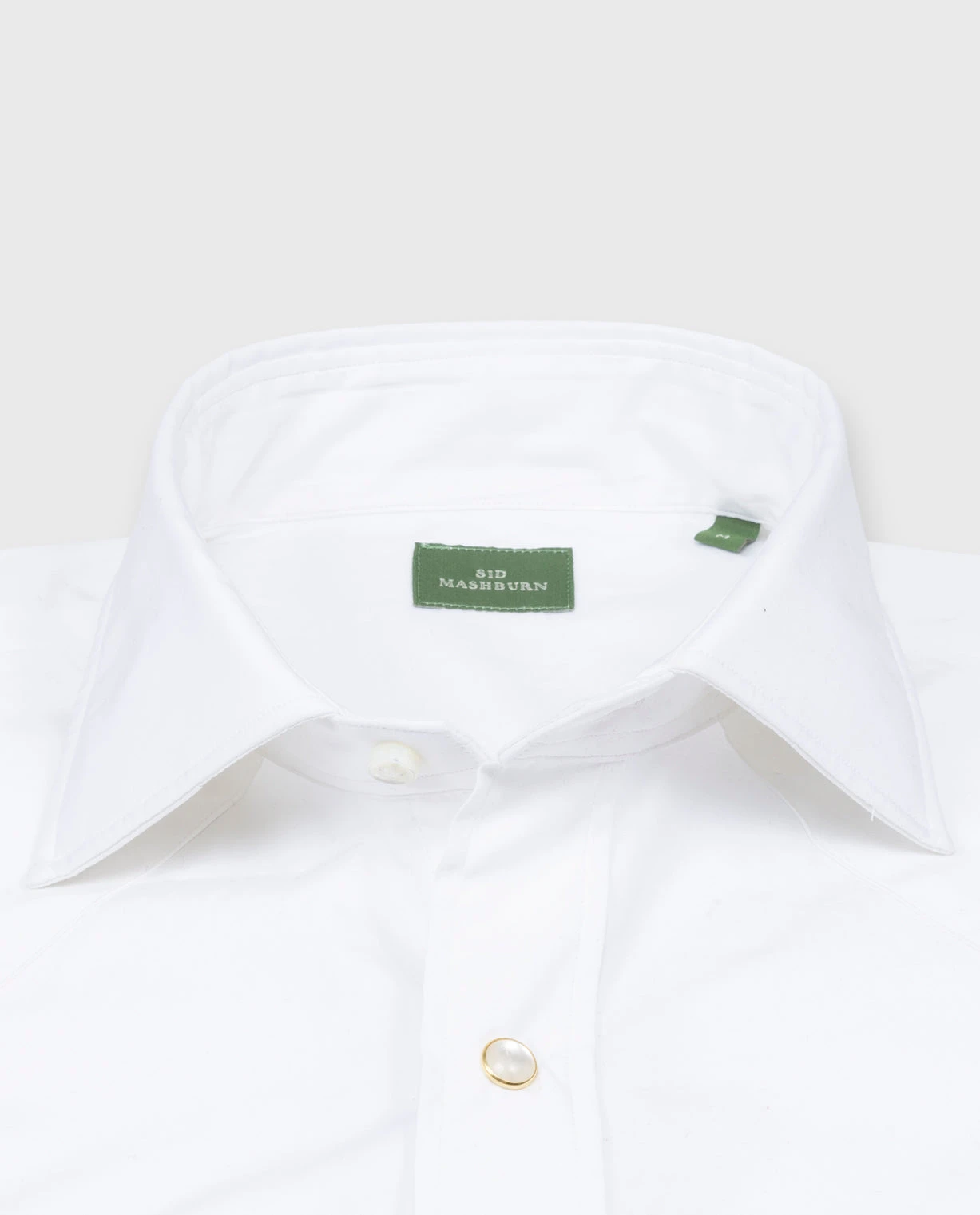 Western Work Shirt In White Poplin 4 Western Work Shirt In White Poplin - Image 4