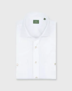 Western Work Shirt In White Poplin 7 Western Work Shirt In White Poplin -fashion S66436 4