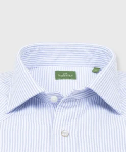 Western Work Shirt In Blue/White University Stripe Oxford -fashion S66450 3