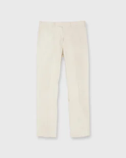 Garment-Dyed Sport Trouser In Cream Moleskin