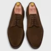 Five-Eyelet Blucher In Chocolate Suede