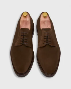 Five-Eyelet Blucher In Chocolate Suede