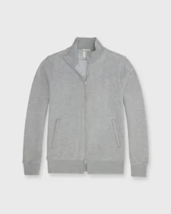 Track Jacket In Grey French Terry