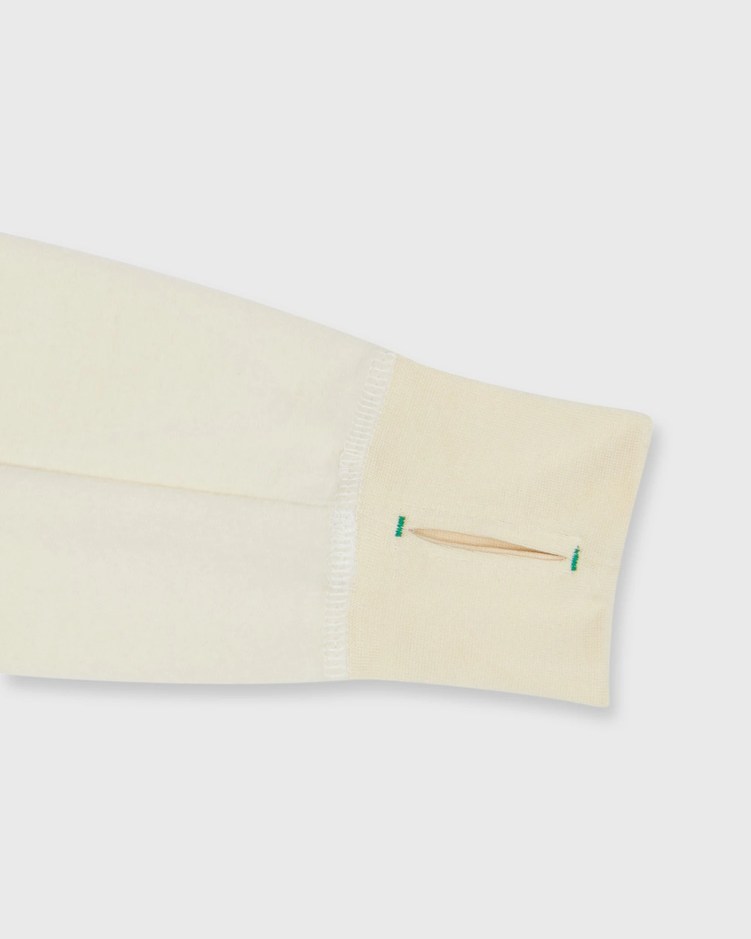 Half-Zip Pullover In Pale Yellow French Terry 2 Half-Zip Pullover In Pale Yellow French Terry - Image 2