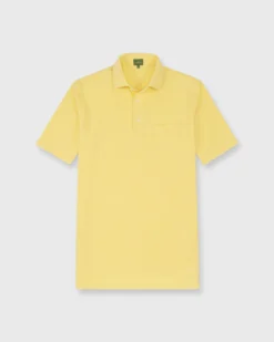 Short-Sleeved Polo In Canary Pima Pique