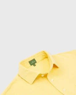Short-Sleeved Polo In Canary Pima Pique -fashion S68634 2