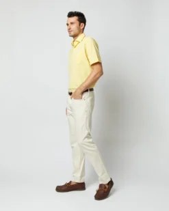 Short-Sleeved Polo In Canary Pima Pique -fashion S68634 30