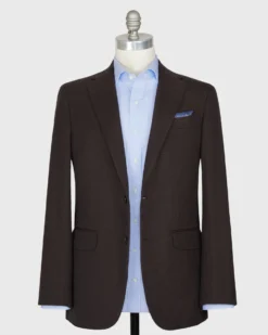 Virgil No. 2 Jacket In Chocolate Monk's Cloth -fashion S68706 3