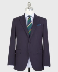 Virgil No. 2 Jacket In Navy Monk's Cloth
