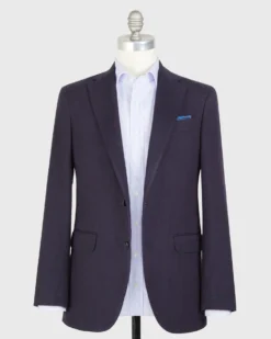 Virgil No. 2 Jacket In Navy Monk's Cloth -fashion S68707 3