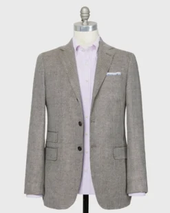 Virgil No. 2 Jacket In Chocolate/Bone Herringbone Tweed -fashion S68710 48