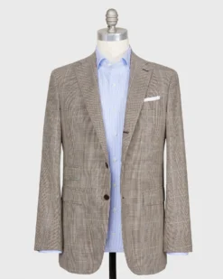 Virgil No. 3 Suit In Brown/Bone/Orange Plaid Prince Of Wales Hopsack 8 Virgil No. 3 Suit In Brown/Bone/Orange Plaid Prince Of Wales Hopsack -fashion S68716 78