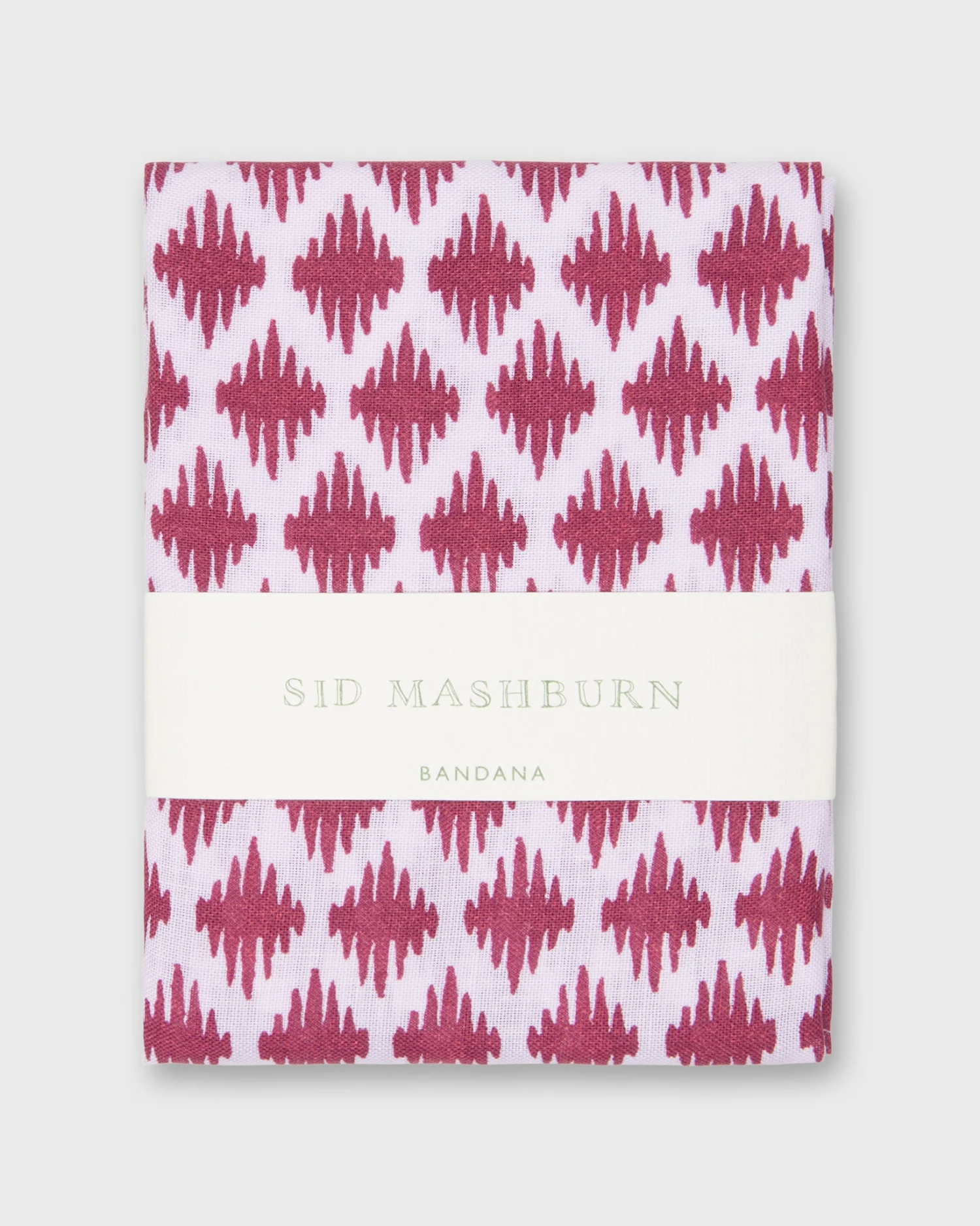 Bandana In White/Red Tifti Print 1 Bandana In White/Red Tifti Print