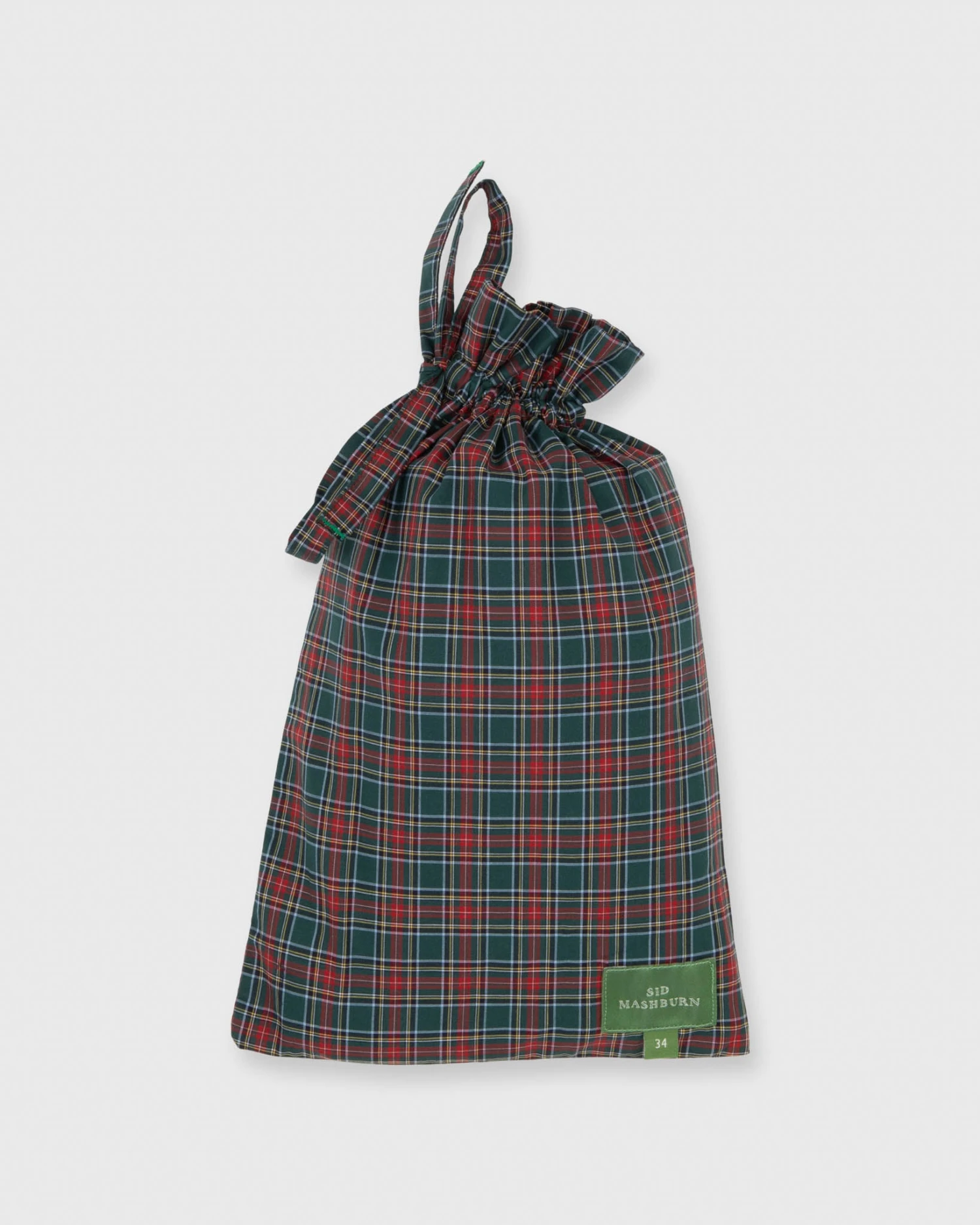 Button-Front Boxer Short In Hunter Tartan Poplin 2 Button-Front Boxer Short In Hunter Tartan Poplin - Image 2