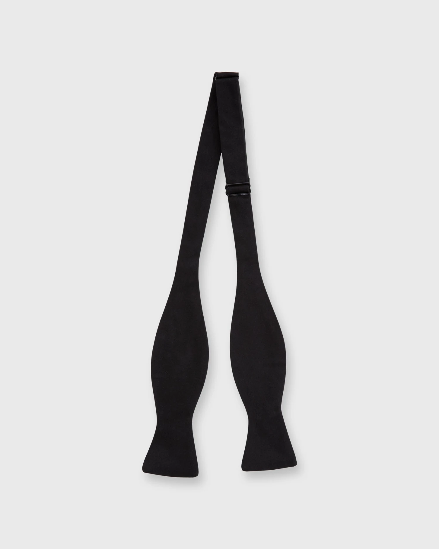 Formal Bow Tie In Black Silk Satin 2 Formal Bow Tie In Black Silk Satin - Image 2