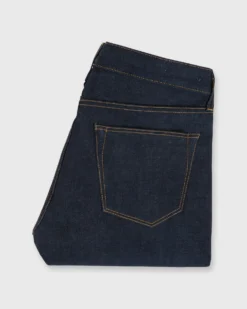 Slim Straight Jean In Selvedge Rigid Denim