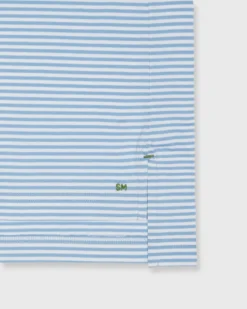 Short-Sleeved Polo In Coastal/White Stripe Jersey -fashion S70330 156