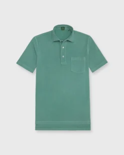 Slim-Fit Short-Sleeved Polo In Lovat Jersey