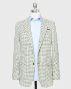 Virgil No. 2 Jacket In Lovat/Bone Houndstooth 5 Virgil No. 2 Jacket In Lovat/Bone Houndstooth -fashion S70516 71