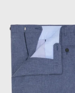 Dress Trouser In Blue Mix Plainweave -fashion S70521 37