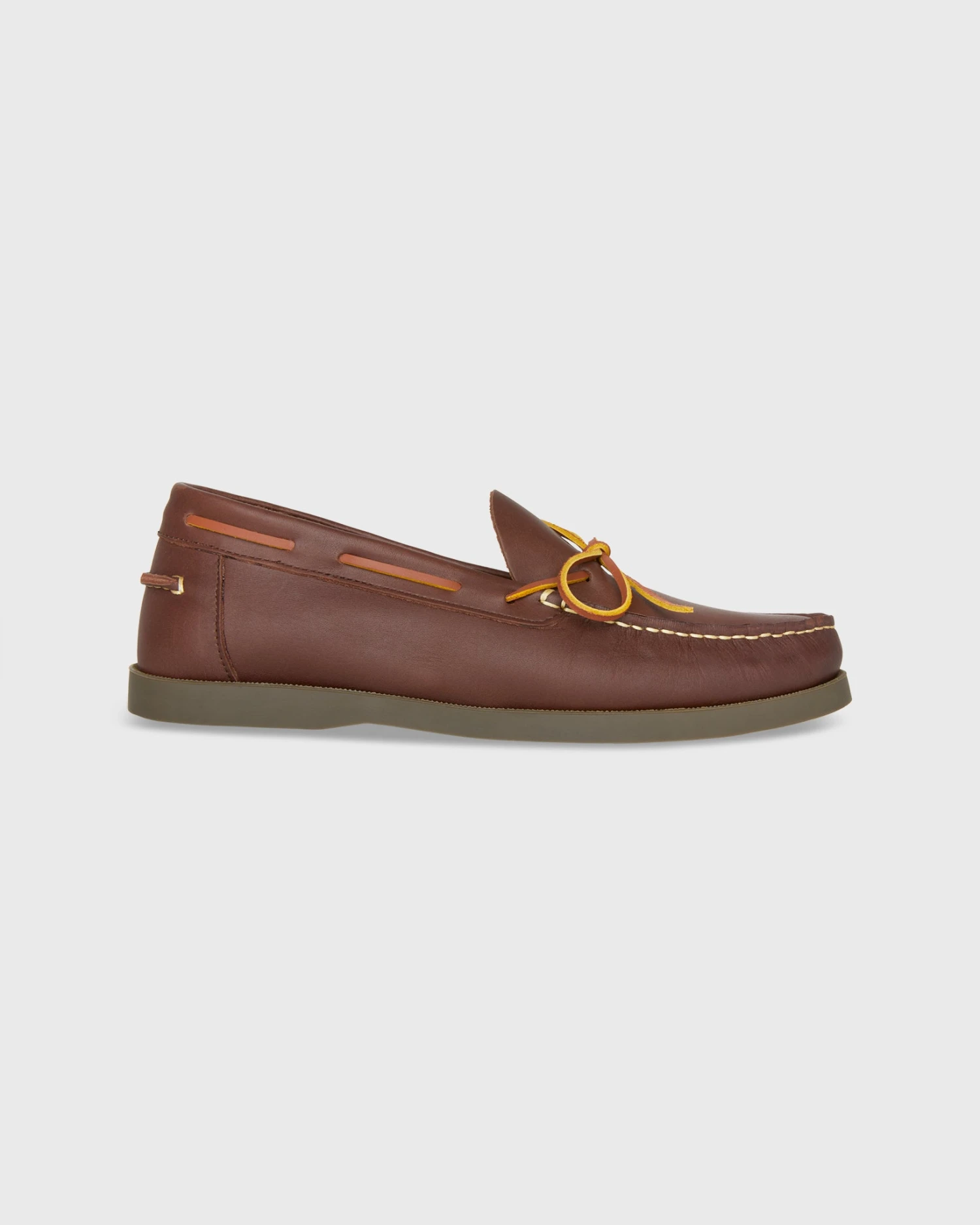 Camp Moccasin In Dark Brown Leather 2 Camp Moccasin In Dark Brown Leather - Image 2