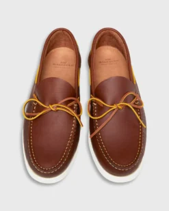 Camp Moccasin In Bourbon Leather