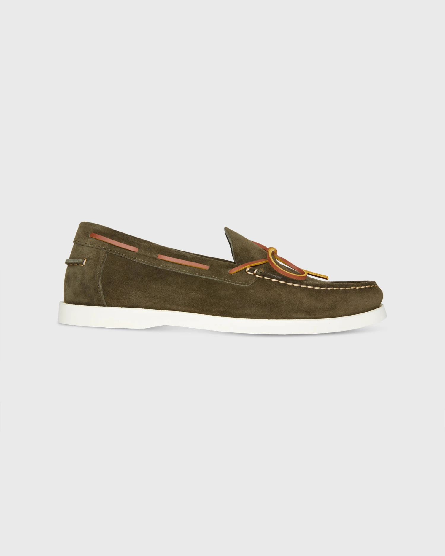 Camp Moccasin In Sage Suede 2 Camp Moccasin In Sage Suede - Image 2