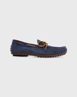 Driving Moccasin In Pacific Blue Suede -fashion S70661 160