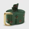 D-Ring Belt In Green Fox