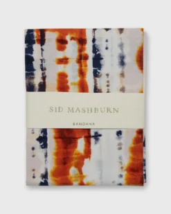 Bandana In Navy/Orange Tie-Dye