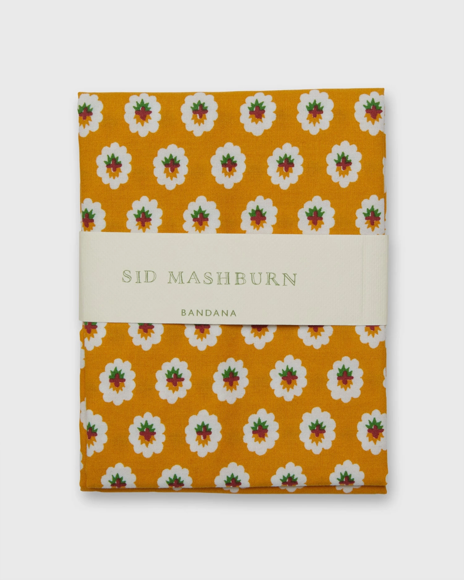 Bandana In Mustard/Green/Red 1 Bandana In Mustard/Green/Red