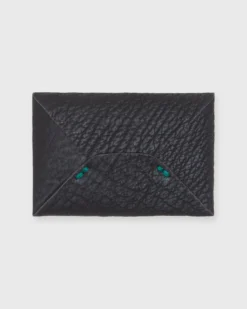 Envelope Card Holder In Chocolate Sharkskin