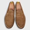 Handsewn Penny Loafer In Cigar Suede