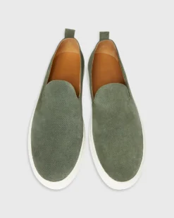 Slip-On Sneaker In Fir Perforated Suede