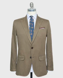 Butcher Jacket In Tobacco High Ridge Twill