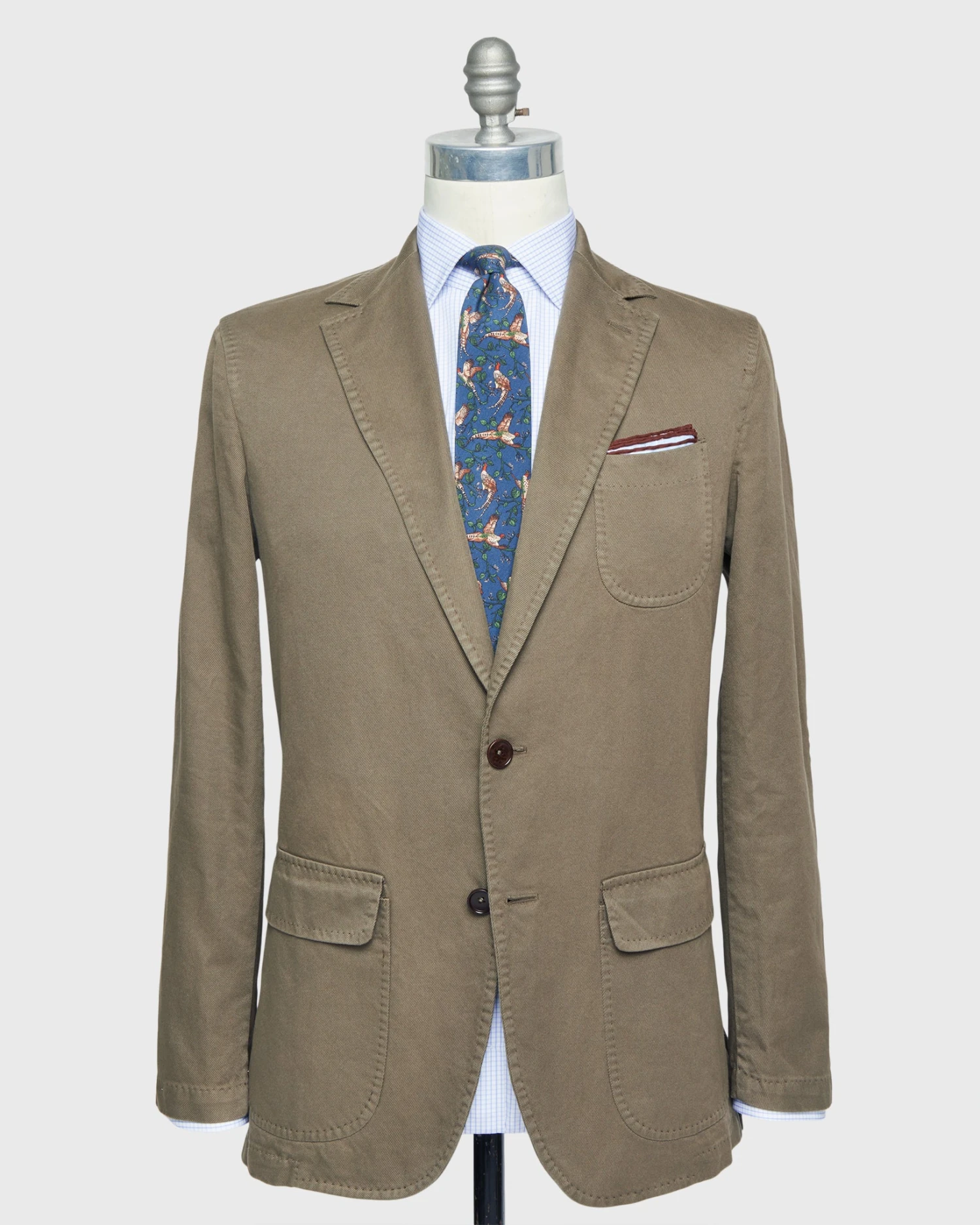 Butcher Jacket In Tobacco High Ridge Twill 1 Butcher Jacket In Tobacco High Ridge Twill