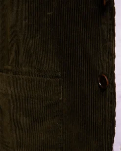 Butcher Jacket In Chocolate Corduroy -fashion S70991 75