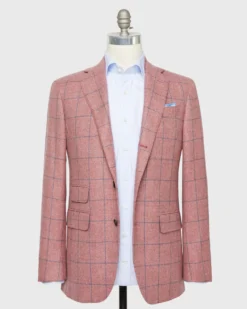 Virgil No. 2 Jacket In Orchid/Blue Windowpane Tweed 7 Virgil No. 2 Jacket In Orchid/Blue Windowpane Tweed -fashion S70993 112