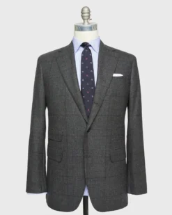 Virgil No. 2 Suit In Charcoal Glen Plaid Flannel