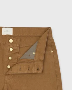 Slim Straight 5-Pocket Pant In Tobacco Canvas -fashion S71005 214