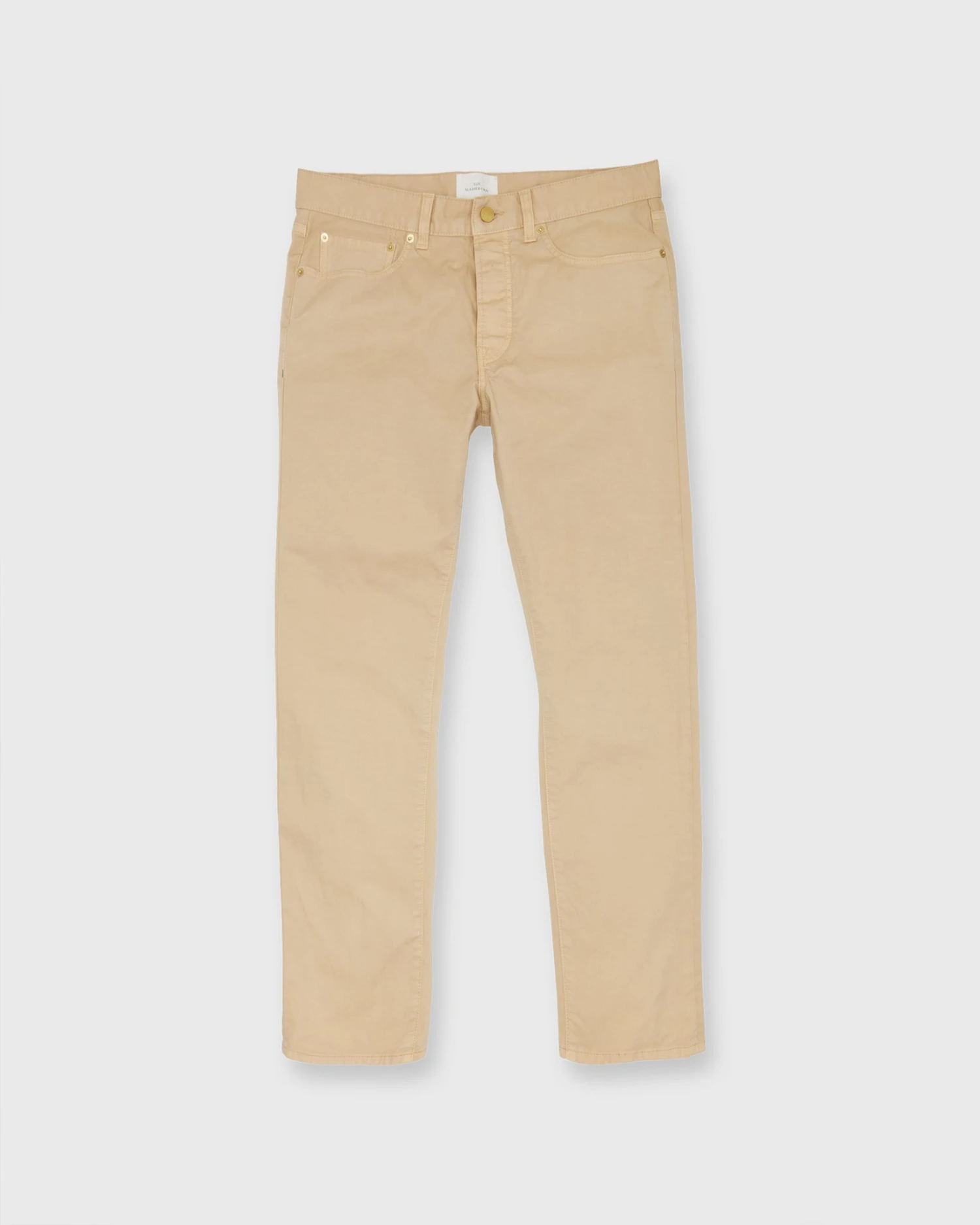 Slim Straight 5-Pocket Pant In Khaki Twill 2 Slim Straight 5-Pocket Pant In Khaki Twill - Image 2
