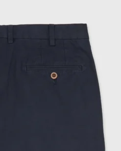 Garment-Dyed Sport Trouser In Navy Lightweight Twill -fashion S71016 282